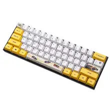 Мотоциклетный набор ключей PBT сублимационный OEM профиль для GK61 GK64 механическая клавиатура Механическая игровая клавиатура для ПК ноутбука