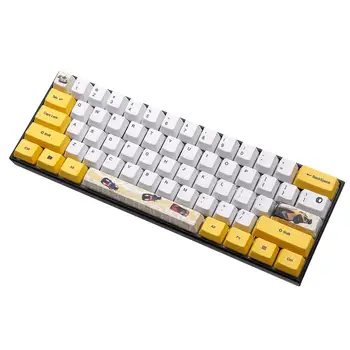 

Motorcycle Keycap Set PBT Sublimation OEM Profile for GK61 GK64 Mechanical Keyboard Mechanical Gaming Keyboard for PC Laptop