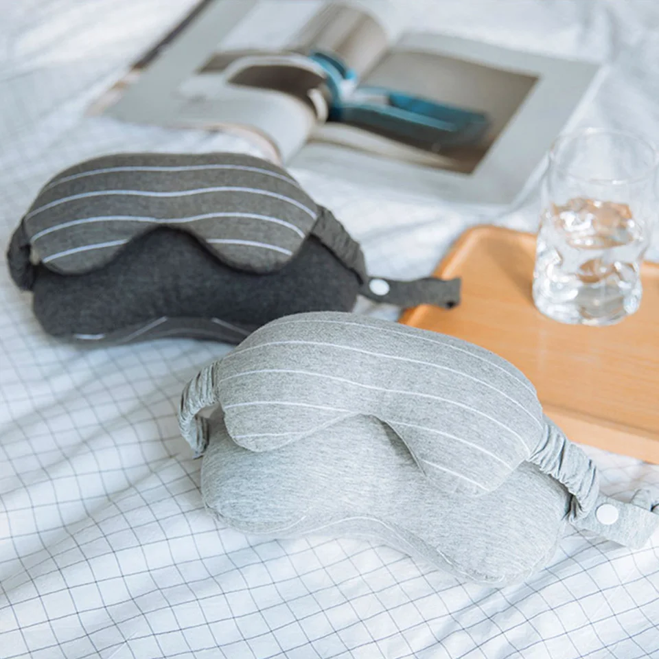

Multifunction Business Travel Neck Pillow Foam U Shaped Travel Pillow Neck Support For Airplane Cushion Cervical Pillow&Eye Mask