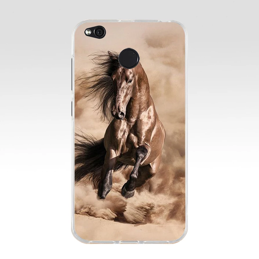 289SD  horse Soft Silicone Tpu Cover phone Case for xiaomi redmi 4A 4X note 4 4x mi A1 A2 lite