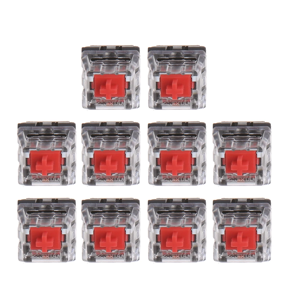 10Pcs Interruttore Tastiera Meccanico A 3 Pin Rosso Per Cherry Mx Kit Tester Tastiera Dropship Pin G