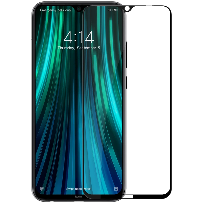 Для Xiaomi Redmi Note 8 CP+ PRO Полное покрытие из закаленного стекла 9H 2.5D изогнутая Защитная пленка для экрана NILLKIN Amazing Nanometer пленка для Redmi Note 8 - Цвет: black