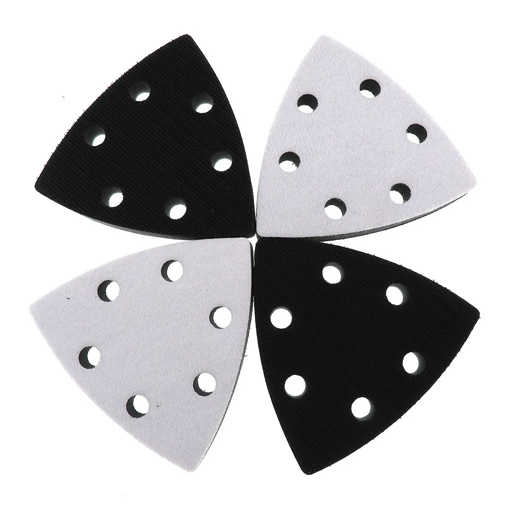 

90X90X90 Size Triangular Six Holes Cushion Universal Treasure Grinding Machine Shock Pad Grinding Disc Protection Mat Soft