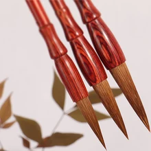 Топ Китайский ласка щетка для волос ручка Redwood ручка держатель для художника живопись каллиграфия письма