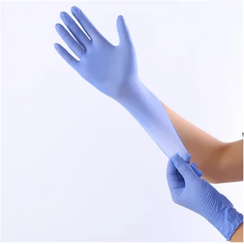 

10Pcs Disposable Colored Medical Grade Gloves For Universal Influenza And Bacteria Prevention Nitri Disposable Gloves Blue