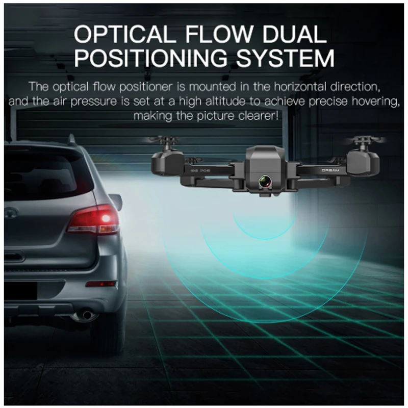 SG706 Дрон 4K WiFi 1080p двойная камера Квадрокоптер оптический поток стабильность высота RC игрушечный вертолет Дрон с камерой VS XS812