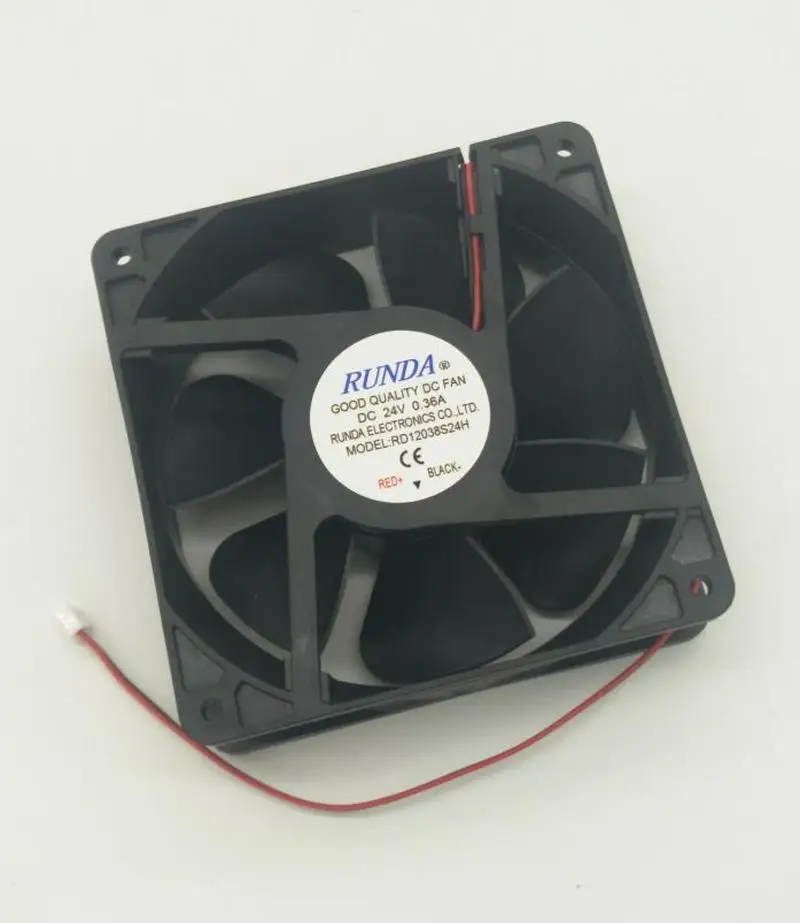 Для рунда RD12038S24H DC 24 V 0.36A 120x120x38 мм 2-провод Сервер охлаждающий вентилятор один год гарантии