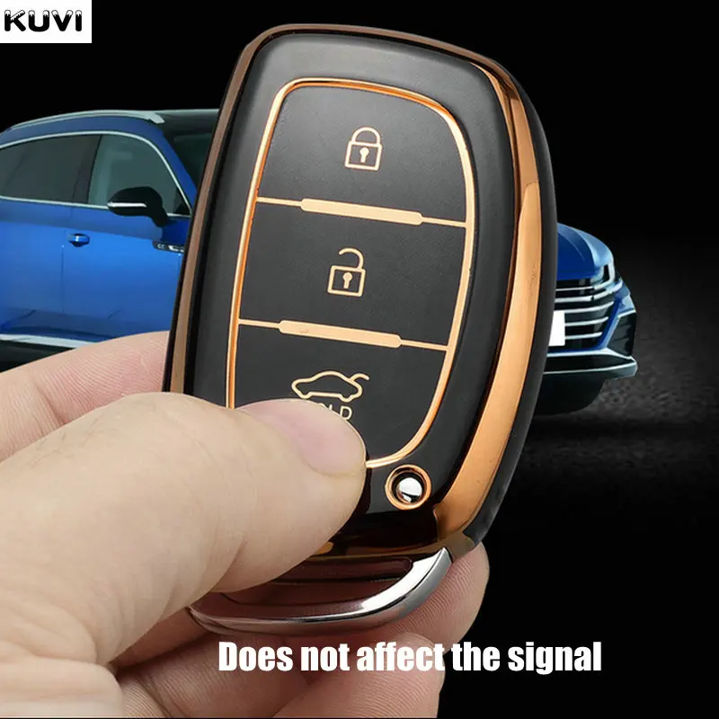 TPU Car Key Case Cover For Hyundai Tucson Sonata Fe Creta ix25 ix35 ix45 i10 i20 i30 i40 Verna Solaris Mistra Elantra Accent key case,key case cover,car key shell