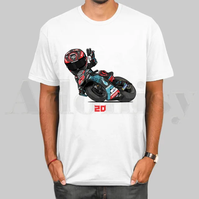 FABIO QUARTARARO LOGO French Movistar T Shirts Fashion Men and Women T-shirt Short Sleeve Unisex Tshirt Streetwear K