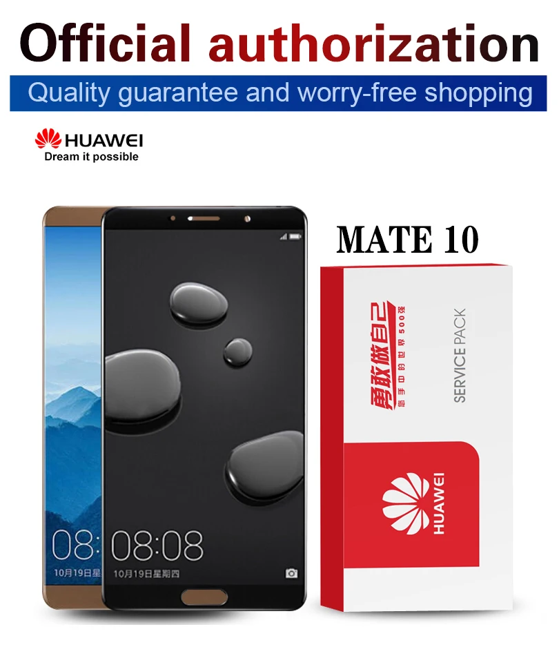 5,9 ''дисплей Замена с рамкой для huawei mate 10 mate 10 lcd кодирующий преобразователь сенсорного экрана в сборе ALP L09 ALP L29