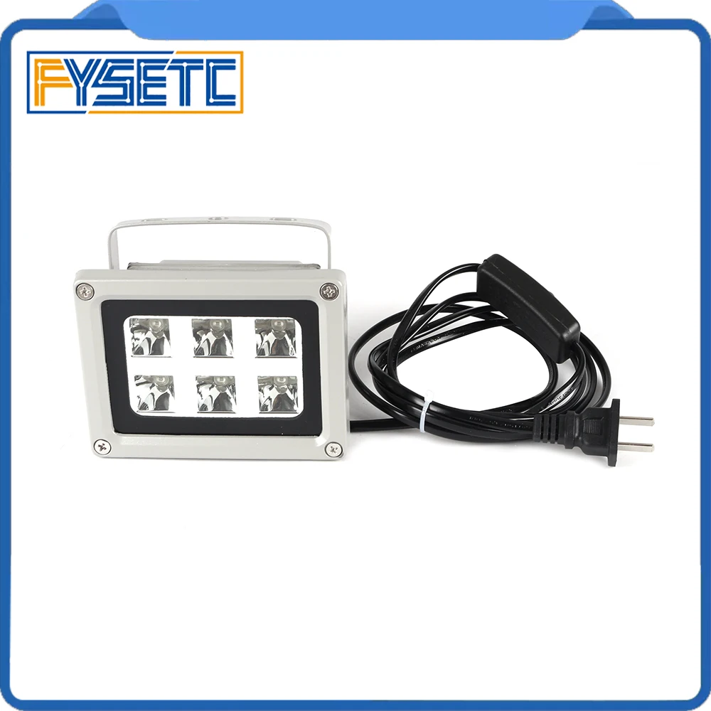 Kopen Hoge Kwaliteit 110 260V 405nm UV LED Hars Genezen Licht Lamp voor SLA DLP 3D Printer Lichtgevoelige Accessoires hot koop