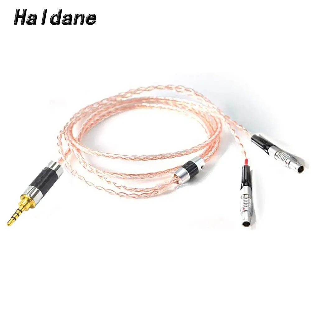 Медные Серебристые смешанные наушники halданные HIFI 8 ядер 7N OCC Сменный кабель для