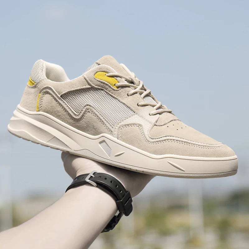 Кожаные мужские повседневные туфли Нескользящие резиновые роскошные кожаные