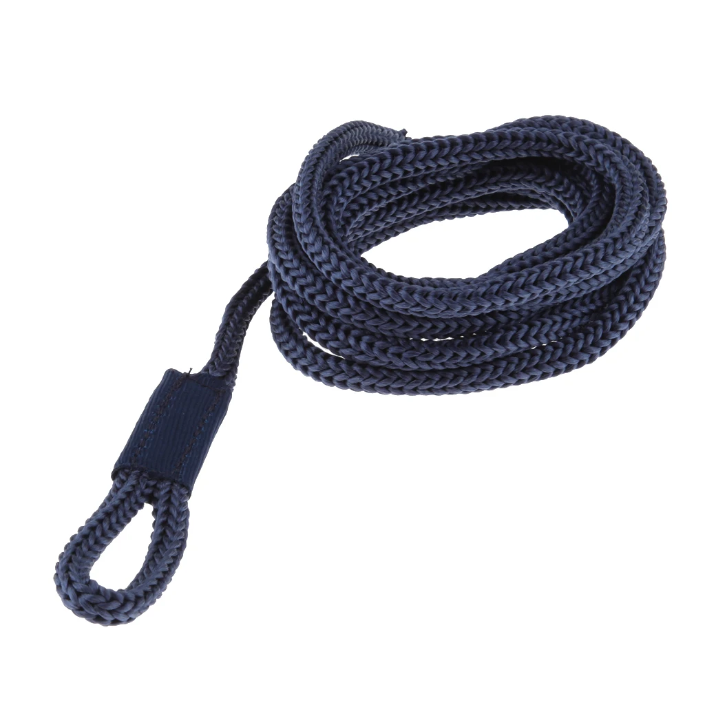 6pcs Marine Double Braided Fishing Lanyards Boating Ropes Coiled Fish Missed Rope Fishing Pole Rod Line Fishing Tackles