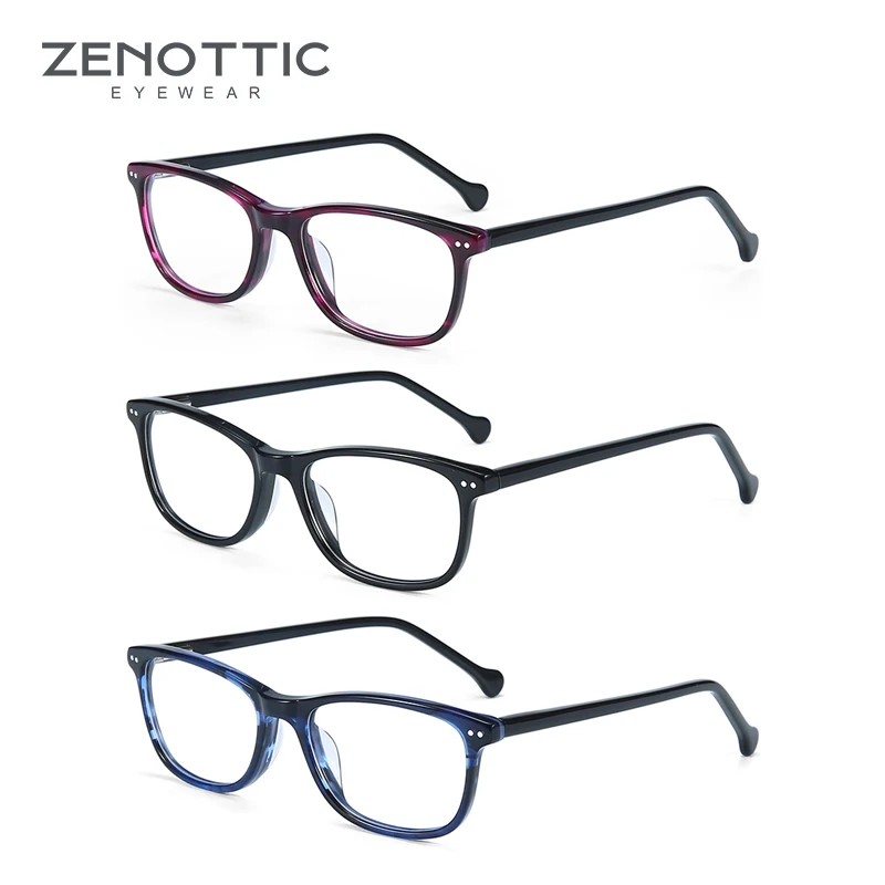 Детские очки ZENOTTIC квадратная оправа для очков мальчиков оптические девочек