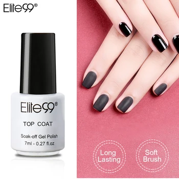 

Elite99 7ml Matt Top Coat Gel Nail Polish Semi-permanent UV Varnish Gellak Soak-Off Dull Surface Nail Art Manicure Gel Varnish