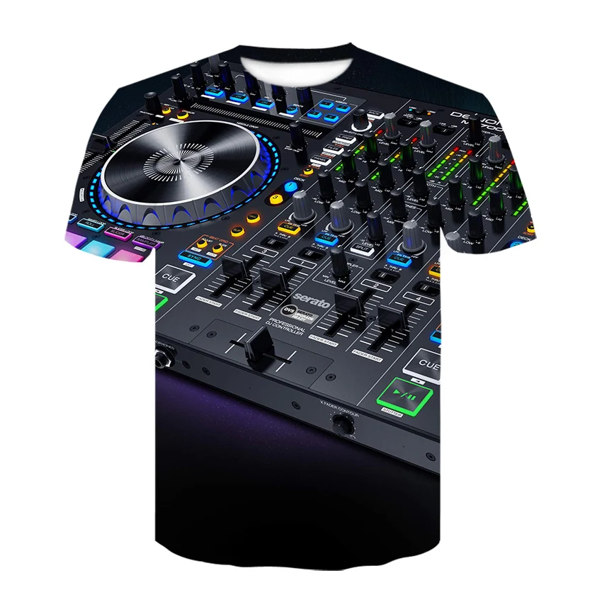 

Sound Activated LED 3D Print T shirt Light Up and down Flashing Equalizer EL T-Shirt Men Rock Disco Party DJ Tshirt Boy Clothes