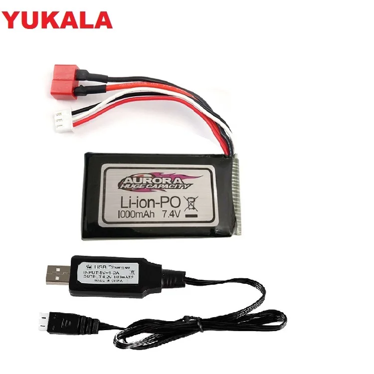 7,4 V 1000MAH литий-полимерный Батарея для XLH Xinlehong 9130 9136 9137 Q901 Q902 Q903 1/16 2,4G RC автомобиль Запчасти