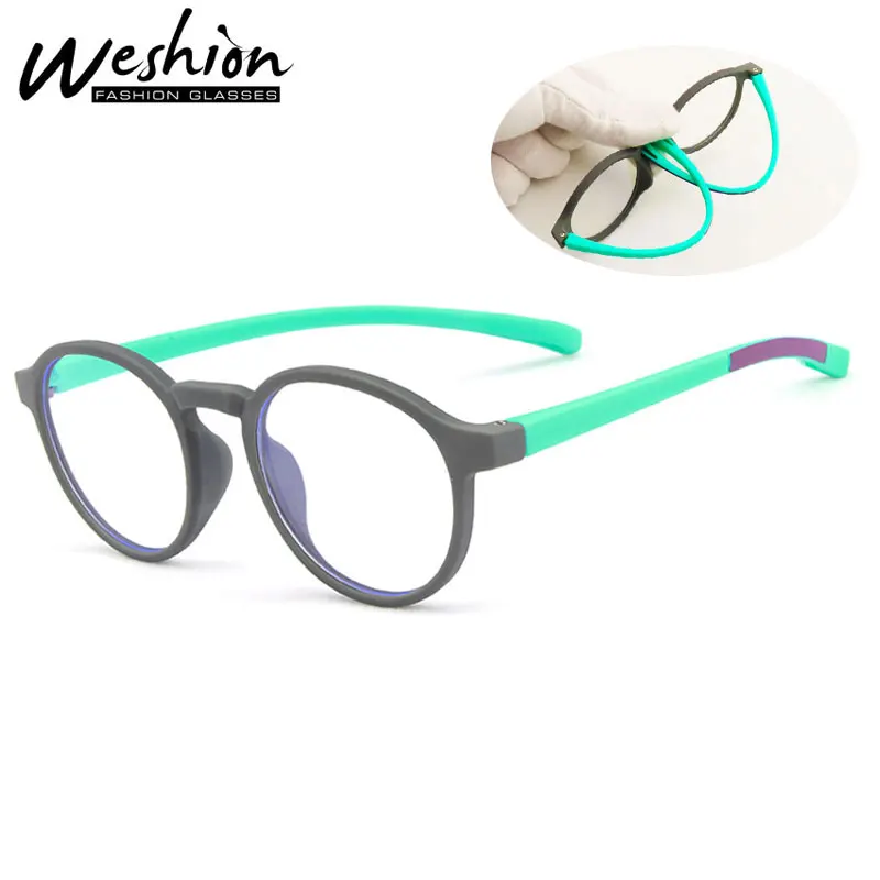 

Blue Light Blocking Glasses Kids Computer Optical Frame Boy Girls TR90 Flexible AntI Reflective Clear Prescription Eyeglasses UV