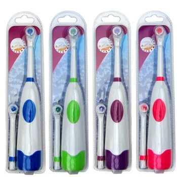 

1 Set Toothbrush with 2 Brush Heads Battery Powered Portable Teeth Brush Oral Hygiene Teeth Whiten Tools Health Care