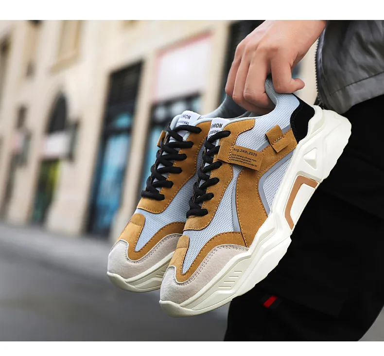 New Mesh Men Casual Shoes Lac-up Men Shoes Lightweight Comfortable Breathable Walking Sneakers Tenis masculino Zapatillas Hombre