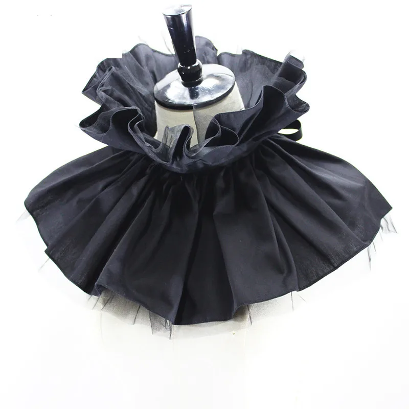 

Vintage Gothic Women Detachable Ruffles Collar The Middle-age Ruffled Collars Costumes Accessories