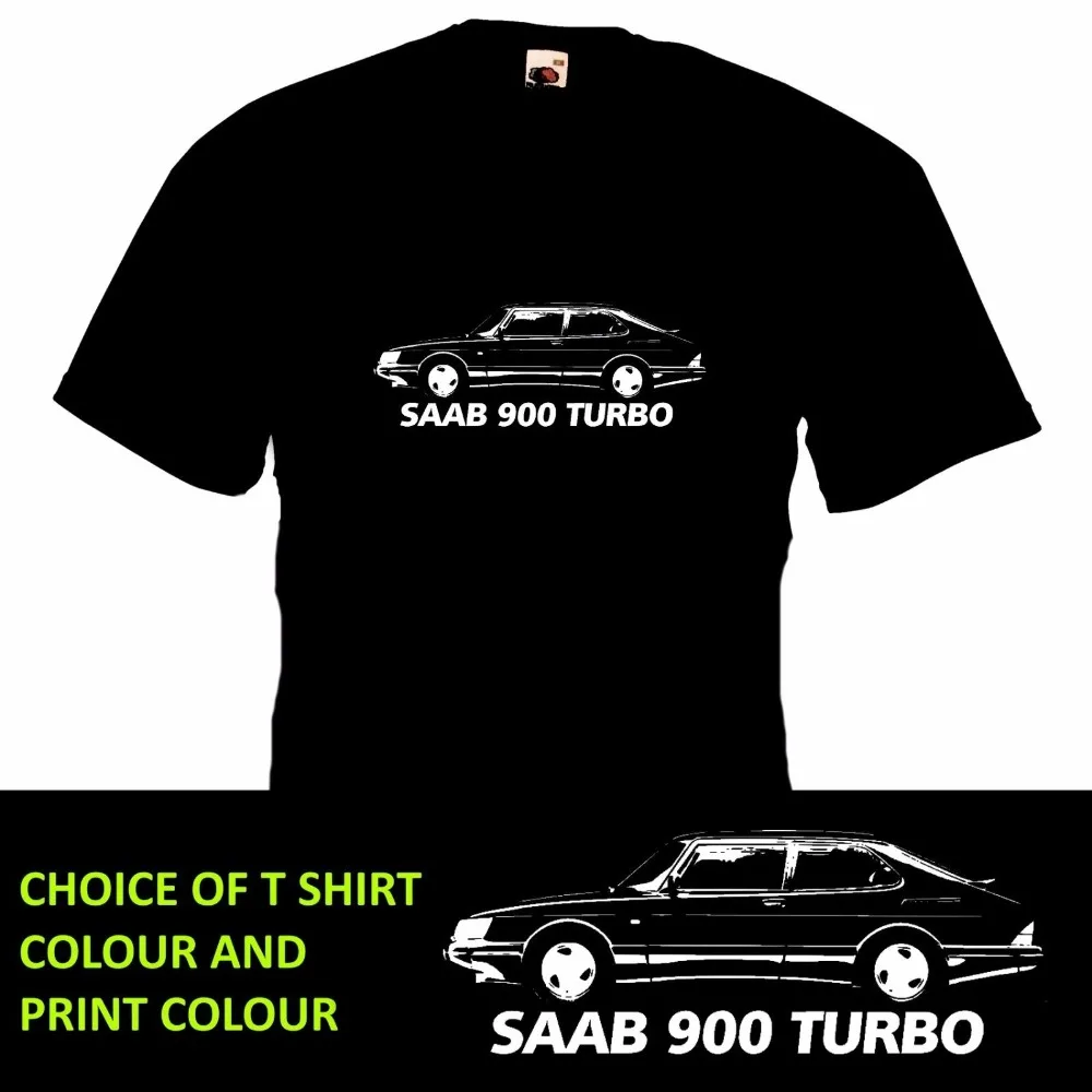 2019 Горячая Распродажа Летний стиль SAAB 900 TURBO футболка Ретро автомобиль
