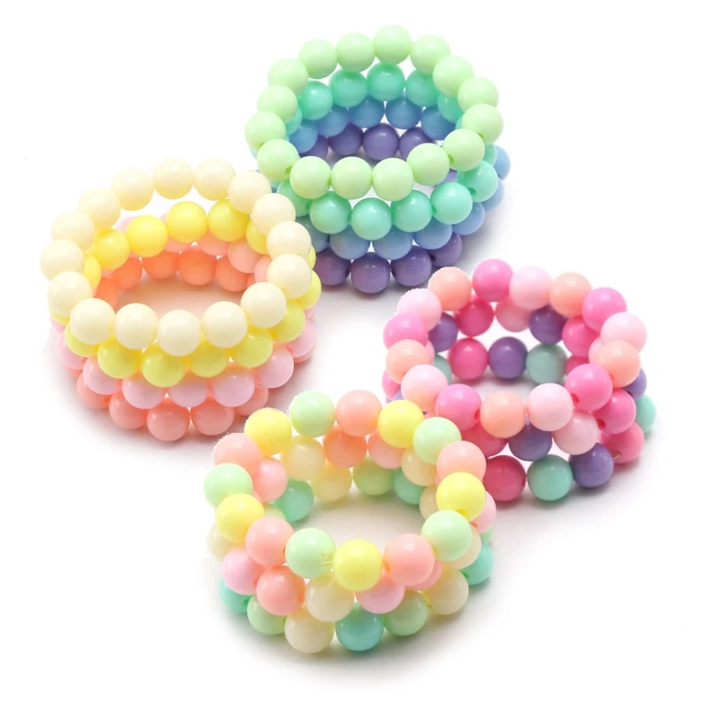 Bracelet Jewelry Princess Bracelets 10Pcs for Kids Girls Pearl Bead Bracelets Teen Jewelry Set Party Favor Costume