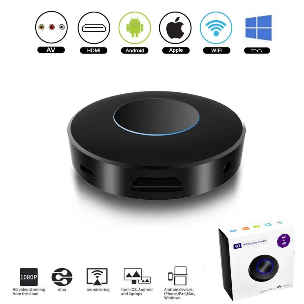 Беспроводной ТВ адаптер Montoview HDMI AV RCA Wi Fi зеркальное отображение экрана Airplay Android
