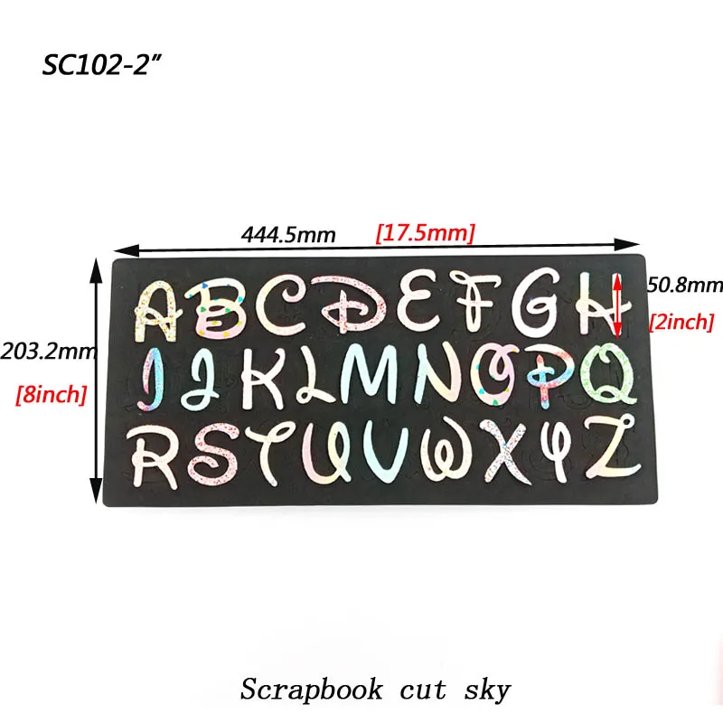 Скрапбук вырезанные небесные буквы деревянные штампы/режущий инструмент штампы/скрапбук прессформы/SC102-1.5in/SC102-2in/SC102-2.5in