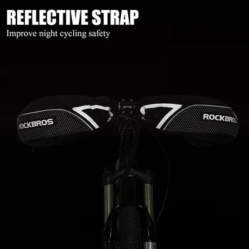 ROCKBROS Bar Mitts Snowmobile/ATV/Dirt Bike Mitts Cycling Thermal Fleece Lining MTB Handlebar Windproof Winter Gloves Mittens 4
