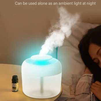 

2400ml Large Humidifier USB Air Fresher Aroma Diffuser Ultrasonic Mist Spray with 7 Colors Night Light