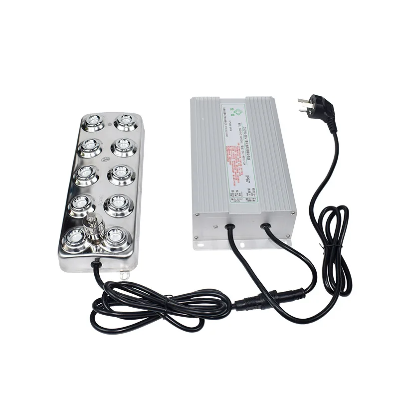 

New Ultrasonic Atomizer Industrial Humidifier Fog Machine Parts 5Kg/H Ultrasonic Mist Maker Fogger 10 Head With Power DC 48V