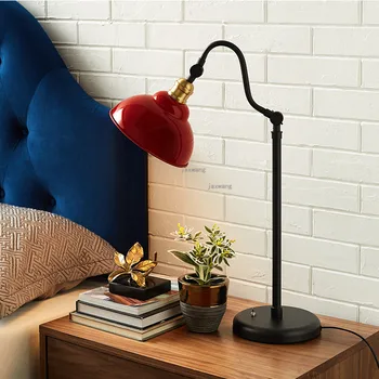 

Nordic Simple Home Decor Table Lamp Modern LED Iron Table Lamps for The Bedroom Desk lamp Beside Lamp Light Fixtures