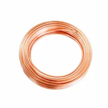 Tubo de cobre para aire acondicionado, bobina de cobre de 1-5 metros, tubo de Cobre blando T2 99.9%, OD2/3/4/6/8/10/12/14mm
