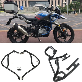 

For BMW G310GS G310 GS 2017-2018 Motorcycle Tank protector Upper & Lower Carsh Bars Guard Engine Bumper Cover Black