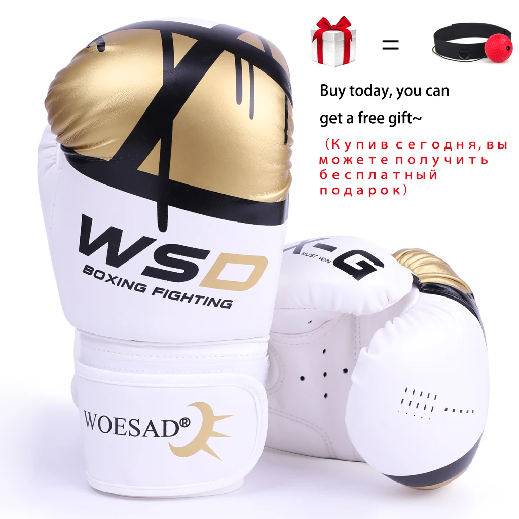 Najtaniej Warto kopać rękawice bokserskie mężczyźni kobiety PU Karate Muay Thai Guantes De Boxeo darmowa walka MMA Sanda szkolenia dorosłych sprzęt dla dzieci