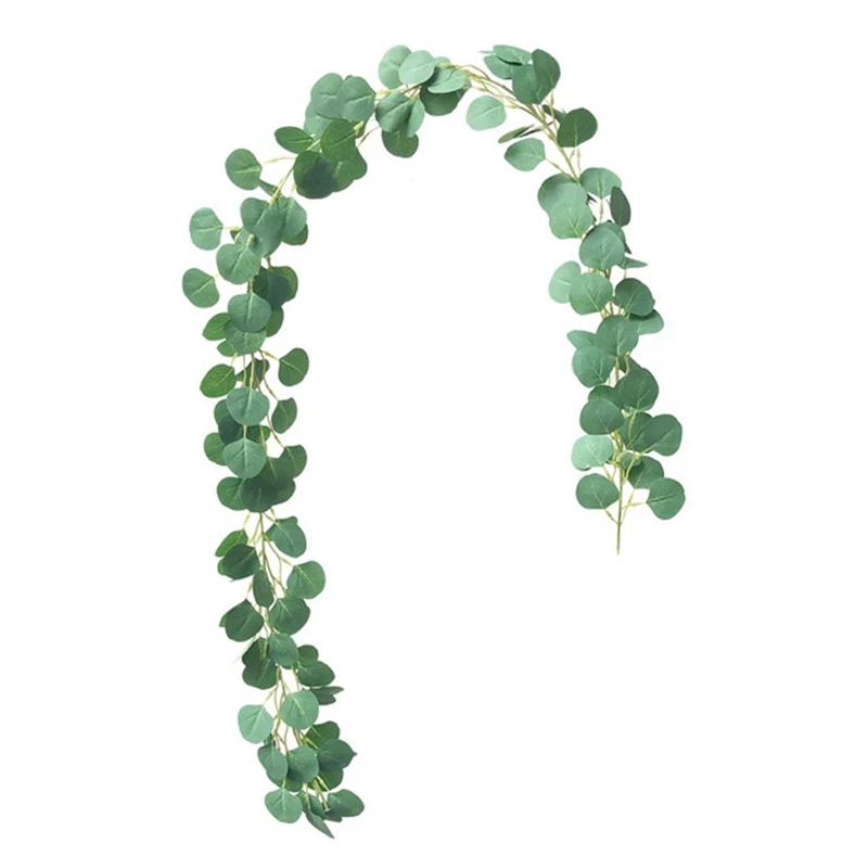 2 м искусственные листья эвкалипта искусственная Виноградная лоза зелень гирлянда Свадебная вечеринка украшение домашний декор стола