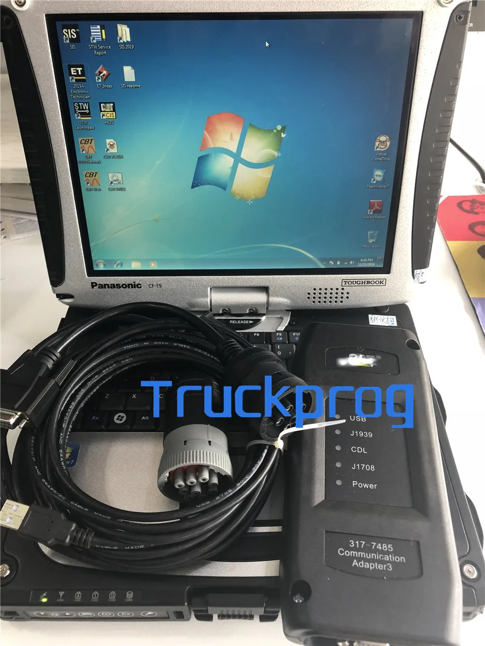 - Excavator truck Diagnostic tool ET3 Communication Adapter III 3177485CF19 LaptopSIS softwareECM FLASH forCAT diagnostic kit