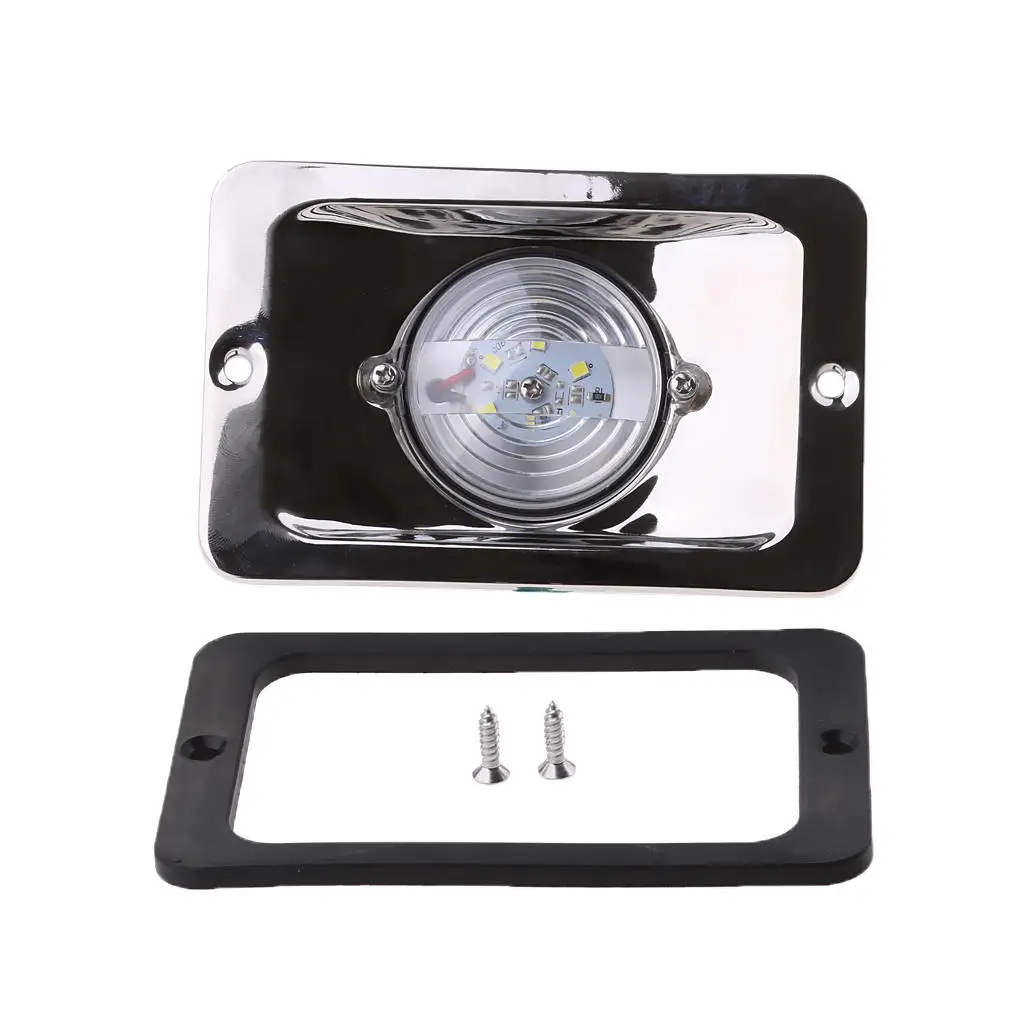 Белая прочная Светодиодная лампа из нержавеющей стали для навигации на лодке |