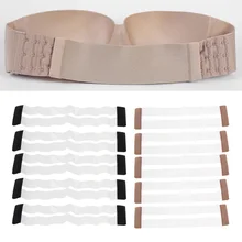 5 шт. прозрачные ремешки для бюстгальтера удлиняющий ремешок 3 крючка Невидимый эластичный удлинитель нижнего белья