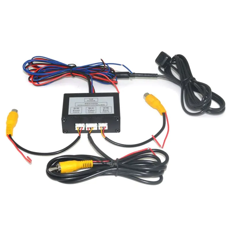 

Car Parking Camera Video Channel Converter Auto Switch Front /View Side/Rearview Rear View Camera Video Control Box With Manual