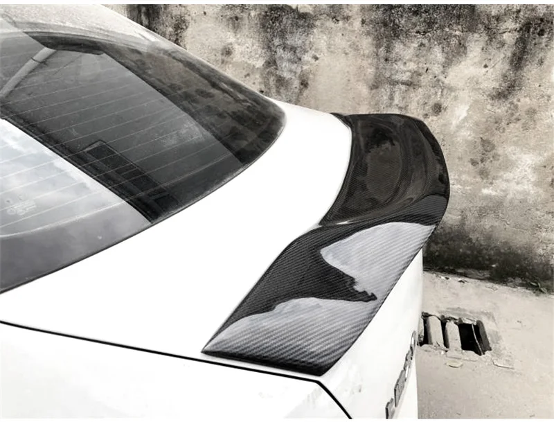 Накладка на багажник автомобиля FRP из углеродного волокна авто задний Багажник крыло R Стиль ремонт аксессуары спойлер для Skoda Octavia