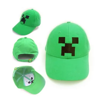 

Mining Pixels Hat MyWorld Sun Hat Baseball Cap Casquette Anime Printed Casual Green Color for Boys and Girls Fashion Cap Gifts