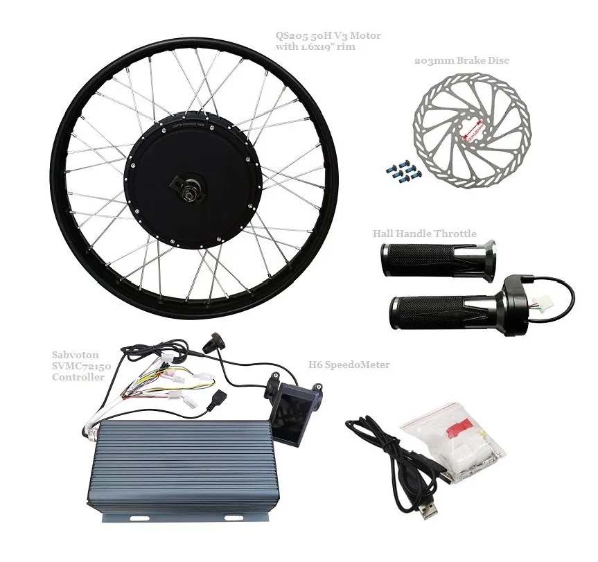 Qs205 3000w E-bike Hub Motor With 