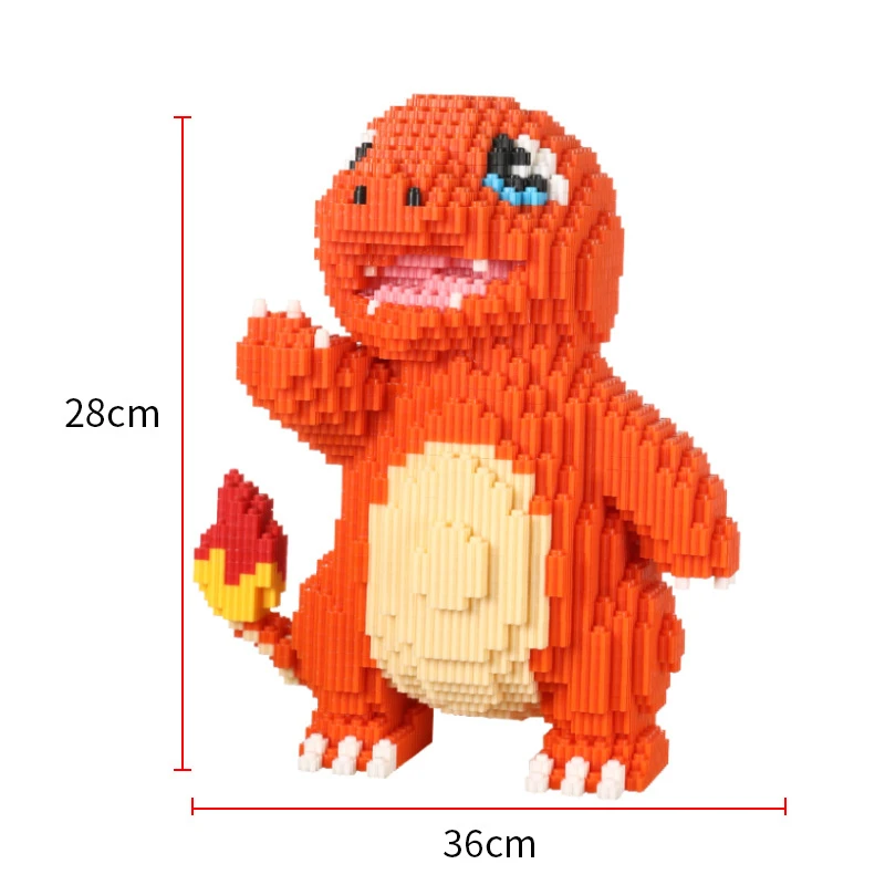 Pokemon Building Blocks Pikachu Fire Dragon Fat Ding Diy Diamond Building Blocks E Pokemon Brick Toy Gifts
