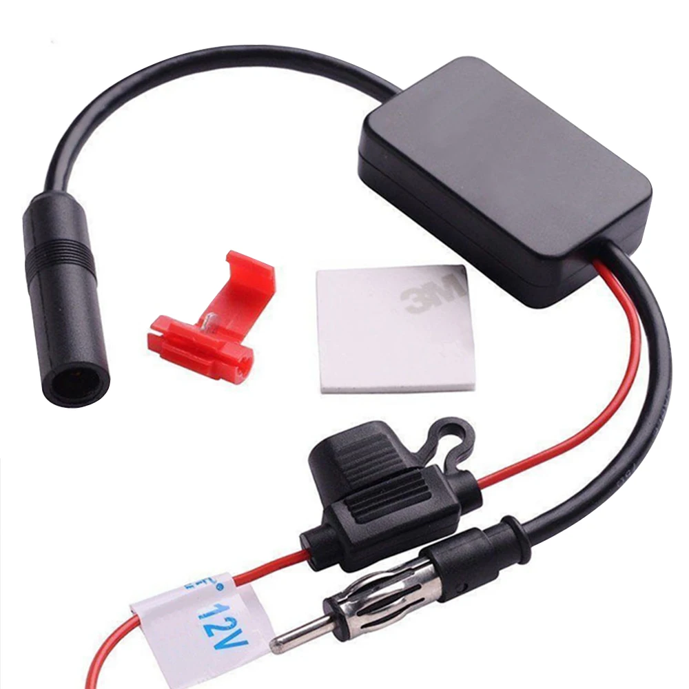 Universal 12V Auto Car Radio FM Antenna Signal Amp Amplifier Booster For Marine Vehicle Boat 330mm | Автомобили и мотоциклы