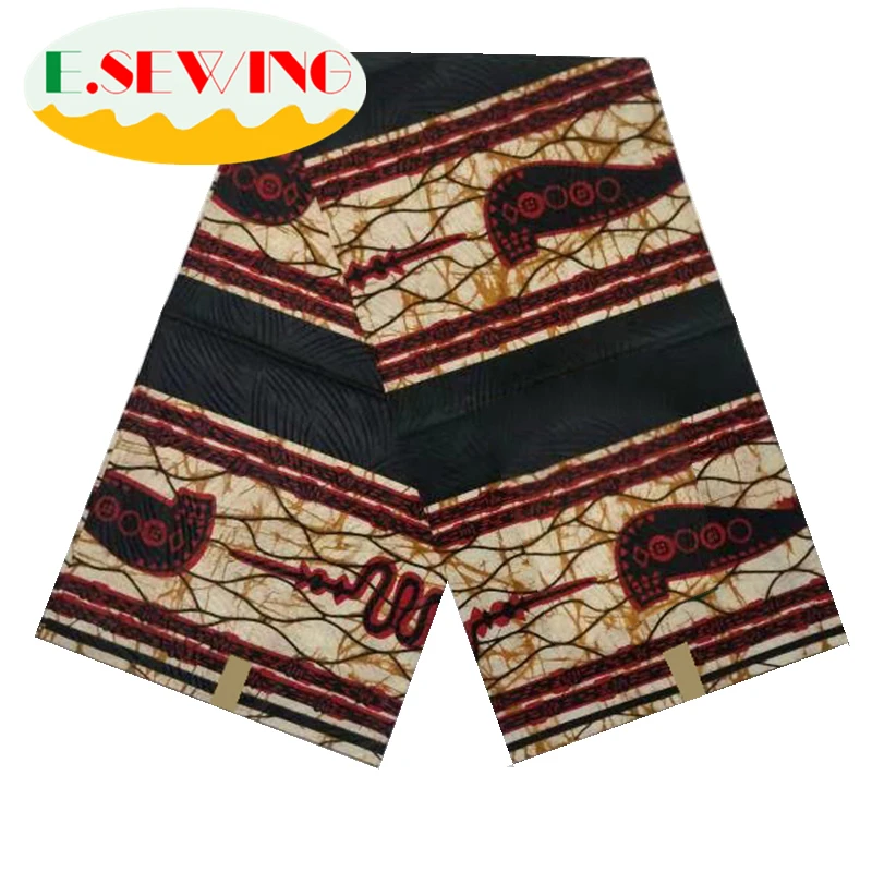 Высококачественная африканская вощеная ткань принтом хлопок Анкара швейный материал для платья Анкара восковая Ткань 6 ярдов