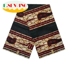 Высококачественная африканская вощеная ткань принтом хлопок Анкара швейный материал для платья Анкара восковая Ткань 6 ярдов