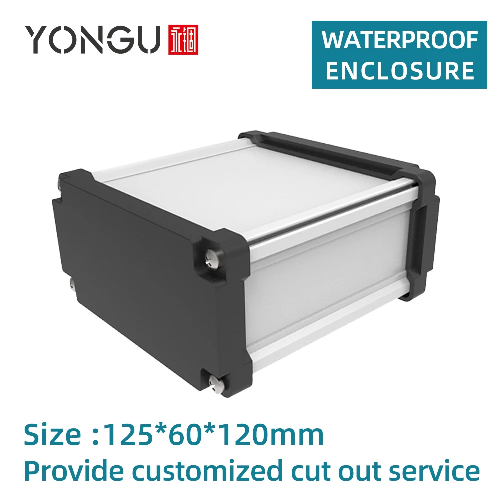 

Waterproof Enclosure for Outdoor Security Equipment Wire Connector Project Box Instrument Custom Aluminum Enclsoure M09 125*60mm